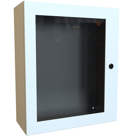 Hammond 1/4 Turn Latch Electrical Enclosures, 24 in H, 8 in D, 20 in W, NEMA 4, Steel EN4SD24208WLG